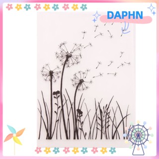 DAPHS แม่แบบพลาสติก รูปดอกแดนดิไลออน ทรงสี่เหลี่ยม สําหรับทําโฟลเดอร์ ตกแต่งอัลบั้ม