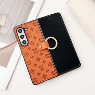 เคสโทรศัพท์มือถือ กันกระแทก พร้อมแหวนนิ้ว หรูหรา สําหรับ Samsung Galaxy Z Fold 5 4 3 2 Z Fold4 Fold5 5G