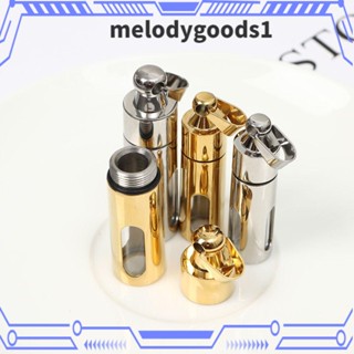 Melodygoods1 จี้ขวดน้ําหอม สเตนเลส ทรงกระบอก สําหรับทําเครื่องประดับ สร้อยคอ DIY