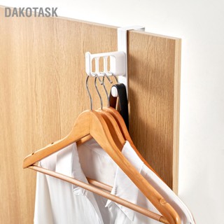 DAKOTASK ตะขอหลังประตู ตะปูฟรี ไม้แขวนเสื้อไร้ร่องรอย ติดผนัง กระเป๋า เสื้อ หมวก ชั้นแขวนประตู