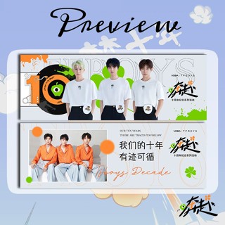 ขายดี สินค้าใหม่ TFBOYS โปสการ์ด แบนเนอร์ รูปยิปโซ สามปี ขนาดเล็ก คุณภาพสูง