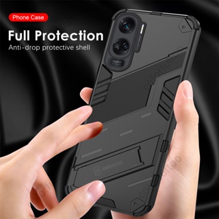 For Honor 90 Lite 90Lite 90Pro Honor90 5G 70 Pro Plus + Honor70 Shockproof Case Cover Luxury Armor Hard Bumper Stand Holder Bracket Back Cover Casing