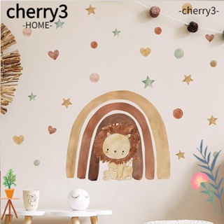 Cherry3 สติกเกอร์ติดผนัง มีกาวในตัว ใช้ซ้ําได้ สําหรับตกแต่งบ้าน ห้องนั่งเล่น