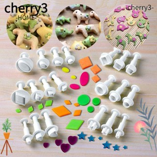 Cherry3 แม่พิมพ์ตัดดินโพลิเมอร์ เซรามิค รูปหัวใจ ขนาดเล็ก DIY 9 12 ชิ้น