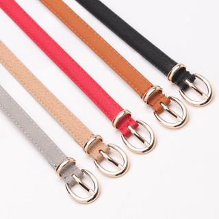 Ladies thin belt fashion belt female 1.4 wide imitation pigskin decorative belt black student belt wholesale