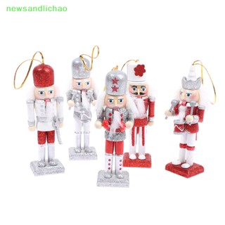 Newsandlichao โมเดลฟิกเกอร์ Nutcracker Solider ขนาด 12 ซม. สําหรับตกแต่งบ้าน คริสต์มาส