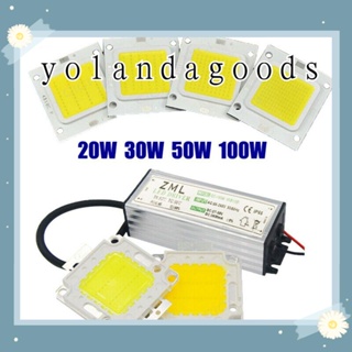 ☆YOLA☆ High Bright LED COB Chip DIY Floodlight Spotlight 10W 20W 30W 50W 70W 100W Light Source White/ Warm white New AC 85-265V For Flood Bulb Lamp with Power Supply Driver/Multicolor