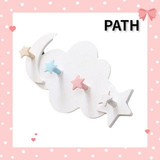 PATH ตะขอเมฆ สร้างสรรค์ ตกแต่งบ้าน ชั้นวางหมวก ไร้รอยต่อ ที่แขวนเสื้อผ้า ติดผนัง