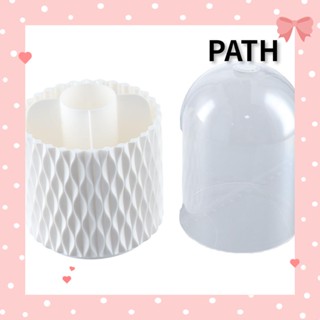 PATH กล่องใส่แปรงแต่งหน้า กันน้ํา สีขาว สีดํา สําหรับห้องน้ํา