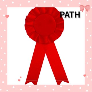 PATH ริบบิ้นรางวัล รางวัลเปล่า สีแดง DIY 1st สําหรับแข่งขัน