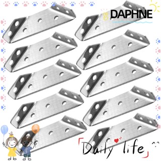 Daphne อุปกรณ์รั้งมุม สเตนเลส ทรงสามเหลี่ยม สีเงิน กันสนิม 70 มม. 2.75 นิ้ว x 22 มม. 0.866 นิ้ว 10 ชิ้น