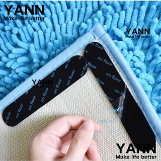 YANN1 พรมสติกเกอร์ ทรงกลม กันลื่น ล้างทําความสะอาดได้ สีดํา สําหรับบ้าน