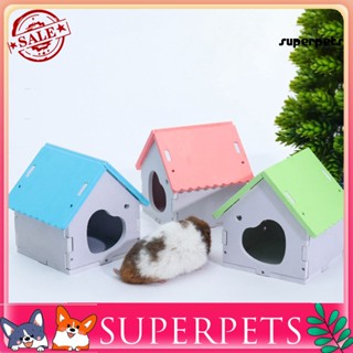 Superpets บ้านรังหนูแฮมสเตอร์ กันกัด อุปกรณ์เสริมสัตว์เลี้ยง ขนาดเล็ก สําหรับหนูตะเภา