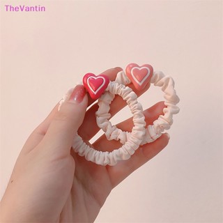 Thevantin ยางรัดผมหางม้า ขนาดเล็ก สีชมพู เรียบง่าย สําหรับผู้หญิง