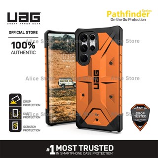 Uag Pathfinder Series เคสโทรศัพท์ สีส้ม กันกระแทก สําหรับ Samsung Galaxy S22 Ultra S22