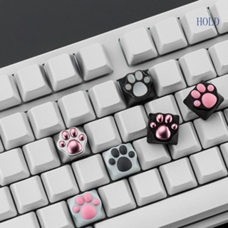 Ace ปุ่มกดคีย์บอร์ดเรซิ่น OEM RGB ลายอุ้งเท้าแมว แฮนด์เมด สําหรับ Cherry MX Switches