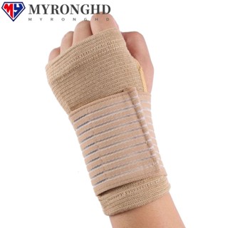 Myronghd 1 ชิ้น สายรัดข้อมือ รองรับผู้หญิง ระบายอากาศ ยืดหยุ่น รองรับ ถุงมือยิม ข้อมือ