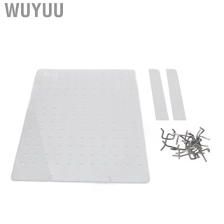 Wuyuu Pegboard Rack Stand  Sturdy Construction Display Portable Clear Jewelry for Shop Earrings