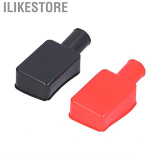 Ilikestore bornes bateria auto connectors terminals   Terminal Covers Rubber Positive Negative Post Stud Insulating Protective