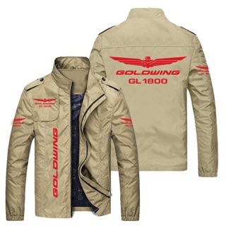 HONDA GOLD WING LOGO jacket motorcycle shop custom work clothes outdoor driving loose thin cardigan stand collar windbreaker