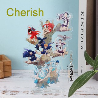 Cherish อนิเมะ Haikyuu !! ฟิกเกอร์สแตนดี้อะคริลิค ตั้งโต๊ะ ของขวัญ สําหรับตกแต่ง