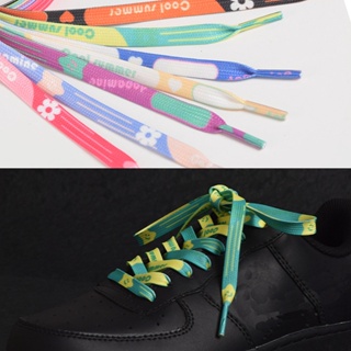 เชือกผูกรองเท้า ลายดอกไม้ ขนาดเล็ก 120 ซม. 1 คู่ สําหรับรองเ…