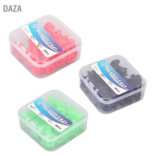 DAZA 50 pcs เข็มสัก Grommets Shock Absorption Professional Soft ซิลิโคนสักเครื่องหัวนม