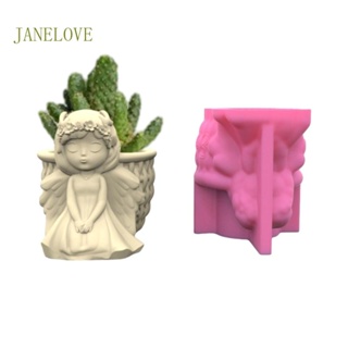 Jlove แม่พิมพ์ซิลิโคน รูปกระถางดอกไม้ 3D สําหรับเด็กผู้หญิง