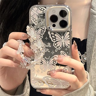 เคสโทรศัพท์มือถือ ซิลิโคนนิ่ม พร้อมกระจก หรูหรา สําหรับ Apple 12 13 14