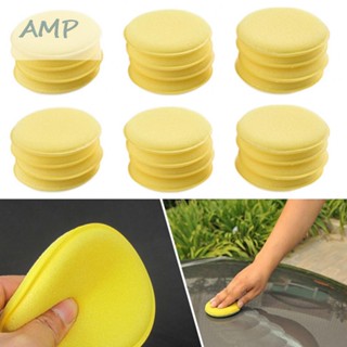 ⚡NEW 8⚡Polish Sponges Sponges Wax Waxing Foam Yellow Cleaning Wash Detailing Polish