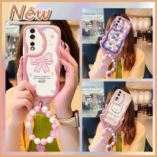 flower interest Phone Case For Huawei Honor80 Pro 5G Pendants youth Soft originality Wave border lovely Anti drop airbag trend