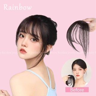 【Rainbow】วิกผมหน้าม้า ไร้รอยต่อ ธรรมชาติ สีมังงะ สําหรับผู้หญิง ขายส่ง