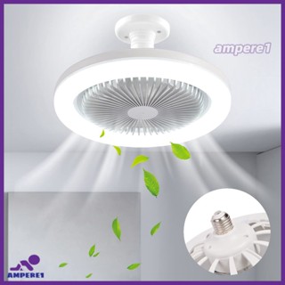 พัดลมเพดานพร้อมไฟ Led 3-Speed E27โคมไฟหัวพัดลม Light Flush Mount สำหรับห้องนอนสำนักงาน-AME1 -AME1