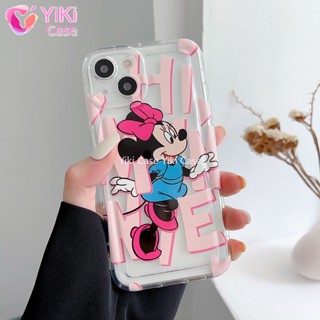 Yiki|เคสโทรศัพท์มือถือแบบนิ่ม TPU กันกระแทก ลายการ์ตูนดิสนีย์ มิกกี้ มินนี่เมาส์ สําหรับ OPPO Find X6 Pro X6 X5 Pro X5 Lite X5 X3 Pro X3 F21S F21 Pro F19 F17 Pro F12 F11 Pro F11 F9 Pro