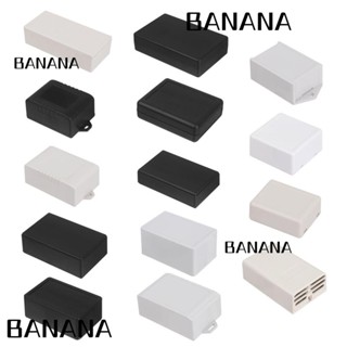 Banana1 กล่องโปรเจคอิเล็กทรอนิกส์ พลาสติก ABS สีดํา ขาว คุณภาพสูง