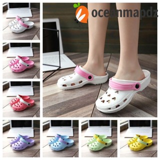 Oceanmapdz Crocs รองเท้าแตะ พื้นนุ่ม หัวมิกกี้ กันน้ํา กันลื่น กลวง ในร่ม / กลางแจ้ง