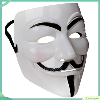 {doverywell} หน้ากากแฟนซี ลาย Anonymous Hacker V สําหรับปาร์ตี้ฮาโลวีน