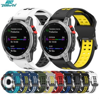 Rctown สายนาฬิกาข้อมือ แบบเปลี่ยน สําหรับ Garmin Fenix7 6s 5x 26 มม.