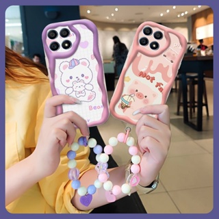 Pendants For Girls Phone Case For Huawei HonorX30i luxurious Full edging Heat dissipation Wave border interest lovely Soft