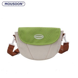 MOUSOON กระเป๋าสะพายข้างผู้หญิง Japanese Simple Casual Contrast Colours กระเป๋าสะพายข้าง