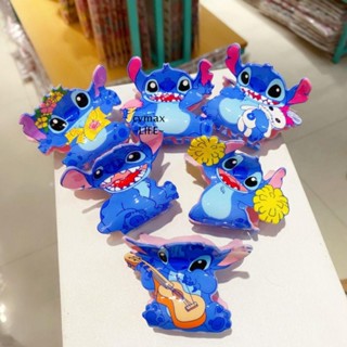 Cymx กิ๊บติดผมหางม้า อะคริลิค สีฟ้า สําหรับผู้หญิง 2 ชิ้น