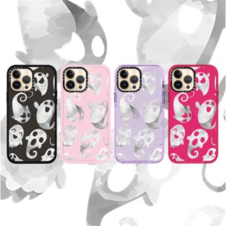 Casetify X Ghost Party RosePink เคสโทรศัพท์มือถือแบบนิ่ม ใส กันกระแทก สําหรับ iPhone 15 14 13 12 11 Pro MAX IX XS MAX XR 6 6s 7 8 Plus
