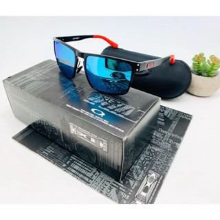 Oakley Holbrook แว่นกันแดด เลนส์แมกนีเซียม กรอบสีน้ําเงิน ดํา แดง สําหรับผู้ชาย