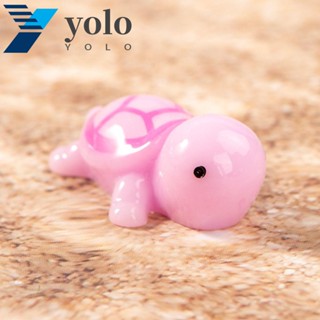 Yolo ตุ๊กตาเต่าเรซิ่น ขนาดเล็ก DIY ของเล่นสําหรับเด็ก