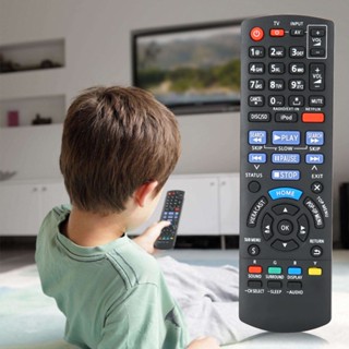 Rhythm000 N2QAYB000629 รีโมทคอนโทรลสำหรับโทรทัศน์สีดำสำหรับ LCD TV/VCR/DVD