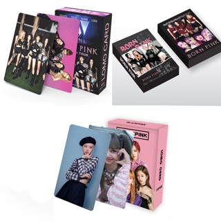 โปสการ์ดโลโม่ ลาย Black-Pink Album BORN Pink World Tour COACHELLA JENNIE JISOO LISA ROSE Kpop สีดํา สีชมพู จํานวน 55 ชิ้น ต่อกล่อง