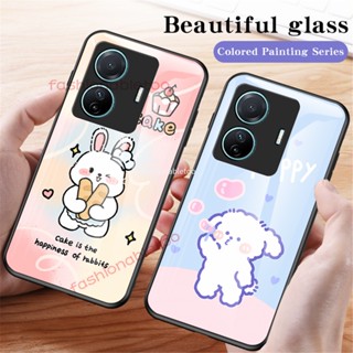 เคสโทรศัพท์มือถือกระจกนิรภัย TPU แบบนิ่ม กันกระแทก สําหรับ Vivo T1 pro T1 x T1pro T1x T 1 4G 5G