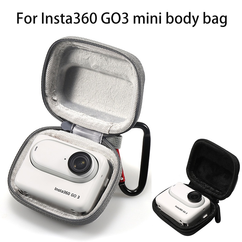 [พร้อมส่ง] กระเป๋าเก็บกล้องแอคชั่น แบบพกพา อุปกรณ์เสริม สําหรับ Insta360 GO3 Mini 360 GO 3