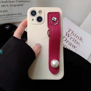 เคสโทรศัพท์มือถือ พร้อมสายรัดข้อมือ สีพื้น สําหรับ Samsung Galaxy S20 S21 FE S22 Ultra Plus