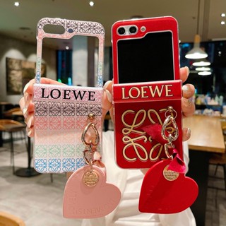 LOEWE เคสโทรศัพท์มือถือแฟชั่น กันฝุ่น กันกระแทก หลากสี สําหรับ Samsung Galaxy Z FLIP 3 Sweet FLIP 4 FLIP 5